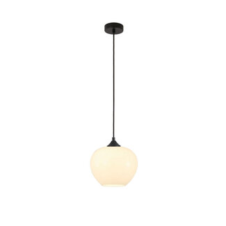 Artdelight Landelijke Glazen Hanglamp 24cmØ met E27 Melkglas | Artdelight Windsor