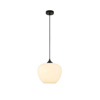 Artdelight Landelijke Glazen Hanglamp 29cmØ met E27 Melkglas | Artdelight Windsor