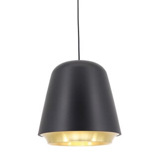 Artdelight Industriële Hanglamp met E27 fitting Zwart/Goud | Artdelight Santiago