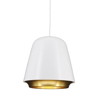 Artdelight Industriële Hanglamp met E27 fitting Wit/Goud | Artdelight Santiago