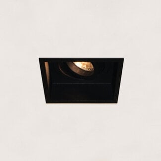 Artdelight Vierkante Verdiepte Inbouwspot met GU10 fitting Zwart | Artdelight Rex