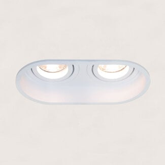 Artdelight 2-lichts Verdiepte Inbouwspot met GU10 fittingen Wit | Artdelight Rex
