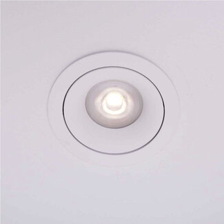 Artdelight Ronde Kantelbare Inbouwspot met GU10 fitting Wit | Artdelight Alice