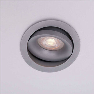 Artdelight Ronde Kantelbare Inbouwspot met GU10 fitting Grijs | Artdelight Alice