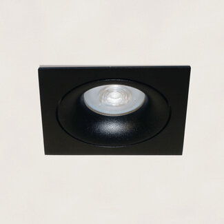 Artdelight Vierkante Kantelbare Inbouwspot met GU10 fitting Zwart | Artdelight Alice