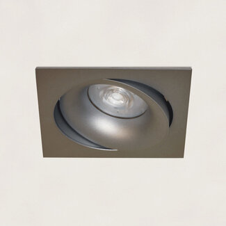 Artdelight Vierkante Kantelbare Inbouwspot met GU10 fitting Grijs | Artdelight Alice