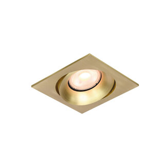 Artdelight Vierkante Kantelbare Inbouwspot met GU10 fitting Goud | Artdelight Alice