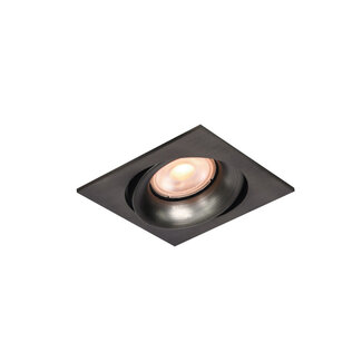 Artdelight Vierkante Kantelbare Inbouwspot met GU10 fitting Gun Metal | Artdelight Alice