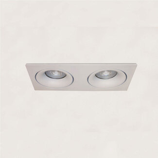 Artdelight 2-lichts Kantelbare Inbouwspot met GU10 Wit | Artdelight Alice