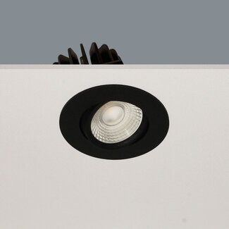 Artdelight Moderne Kantelbare LED Inbouwspot Zwart | Artdelight Venice 2208