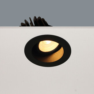 Artdelight Kantelbare Verdiepte LED Inbouwspot Zwart | Artdelight Venice 2408