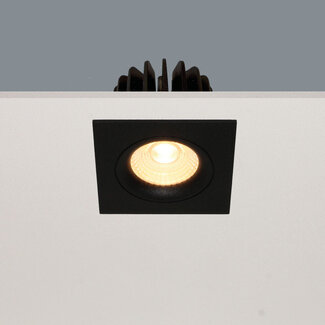 Artdelight Moderne Vierkante LED Inbouwspot Zwart | Artdelight Venice 2508