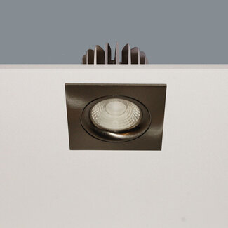 Artdelight Moderne Vierkante LED Inbouwspot Mat Staal | Artdelight Venice 2508