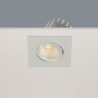 Artdelight Vierkante Kantelbare LED Inbouwspot Wit | Artdelight Venice 2608