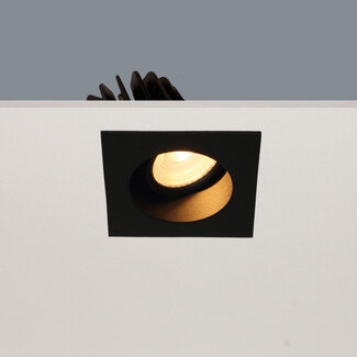 Artdelight Verdiepte Kantelbare LED Inbouwspot Zwart | Artdelight Venice 2808