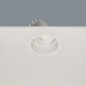 Artdelight Ronde Kantelbare LED Inbouwspot IP44 Wit | Artdelight Ribs