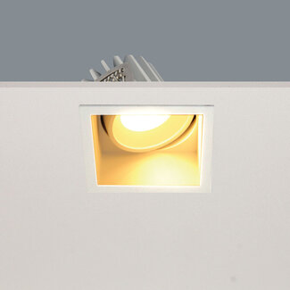 Artdelight Vierkante Kantelbare LED Inbouwspot IP44 Wit | Artdelight Vibs