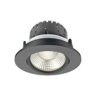 Artdelight Ronde Kantelbare LED Inbouwspot IP65 Zwart | Artdelight Austin
