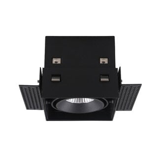 Artdelight Trimless 1-lichts Inbouwspot met GU10 fitting Zwart | Artdelight Trofa