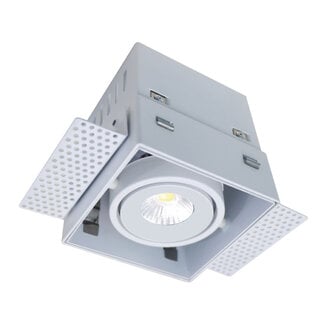 Artdelight Trimless 1-lichts Inbouwspot met GU10 fitting Wit | Artdelight Trofa