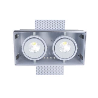 Artdelight Trimless 2-lichts Inbouwspot met GU10 Wit | Artdelight Tavira