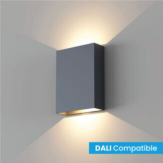 Artdelight Dali Industriële LED Wandlamp Zwart/Mat Goud | Artdelight Memphis