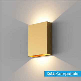 Artdelight Dali Industriële LED Wandlamp Warm Goud | Artdelight Memphis