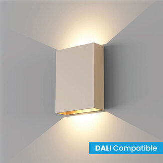 Artdelight Dali Industriële LED Wandlamp Champagne | Artdelight Memphis