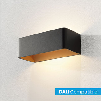 Artdelight Dali Design LED Wandlamp Zwart/Koper | Artdelight Mainz