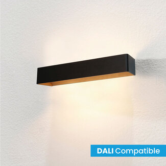 Artdelight Dali Design LED Wandlamp XL Zwart/Koper | Artdelight Mainz