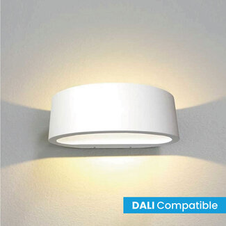 Artdelight Dali Moderne Ovale LED Wandlamp Wit | Artdelight Sharp