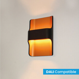 Artdelight Dali Industriële LED Design Wandlamp Zwart/Koper | Artdelight Dallas