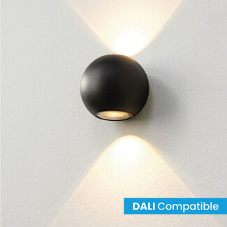 Artdelight Dali Ronde LED Design Wandlamp Zwart | Artdelight Denver