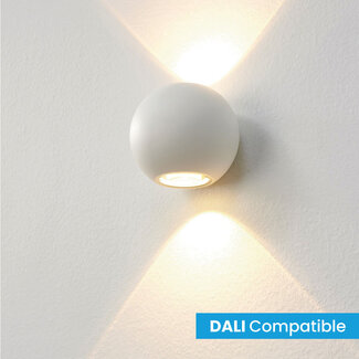 Artdelight Dali Ronde LED Design Wandlamp Wit | Artdelight Denver