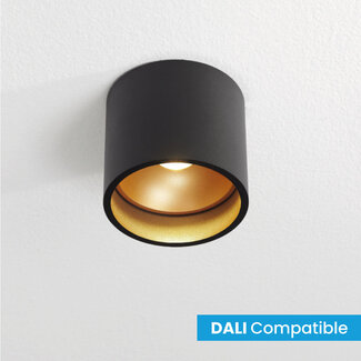 Artdelight Dali Industriële LED Plafondlamp Zwart/Koper | Artdelight Orleans