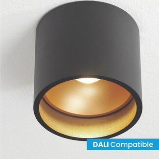 Artdelight Dali Moderne LED Opbouwspot IP54 Zwart/Koper | Artdelight Ormond