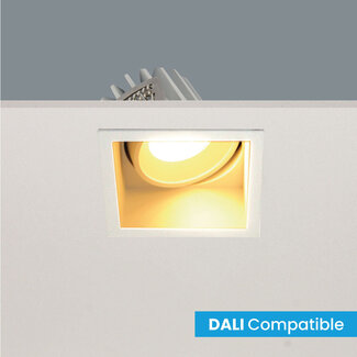 Artdelight Vierkante DALI LED Inbouwspot IP44 Wit | Artdelight Vibs