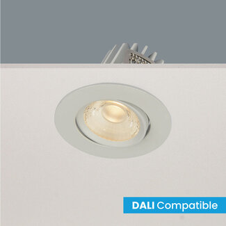 Artdelight Moderne Kantelbare DALI LED Inbouwspot Wit | Artdelight Venice 2208