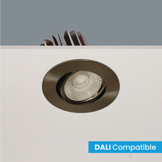Artdelight Moderne Kantelbare DALI LED Inbouwspot Mat Staal | Artdelight Venice 2208