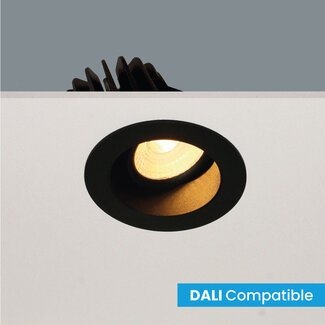 Artdelight Kantelbare Verdiepte DALI LED Inbouwspot Zwart | Artdelight Venice 2408