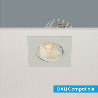 Artdelight Vierkante Kantelbare DALI LED Inbouwspot Wit | Artdelight Venice 2608