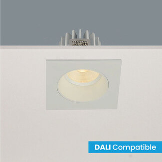 Artdelight Vierkante Verdiepte DALI LED Inbouwspot Wit | Artdelight Venice 2708