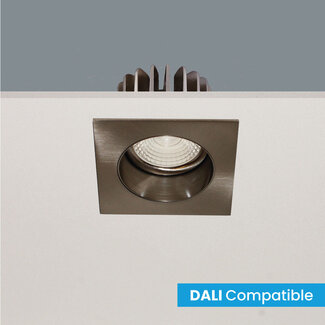 Artdelight Vierkante Verdiepte DALI LED Inbouwspot Aluminium | Artdelight Venice 2708
