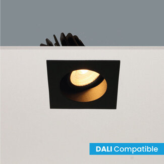 Artdelight Verdiepte Kantelbare DALI LED Inbouwspot Zwart | Artdelight Venice 2808