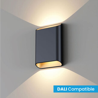 Artdelight Moderne DALI LED Wandlamp Zwart/Champagne | Artdelight Diaz Large