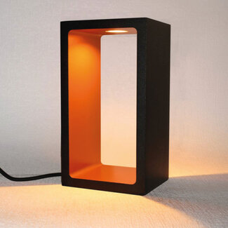 Artdelight Moderne LED Design Tafellamp Zwart/Koper | Artdelight Corridor