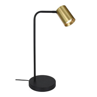 Artdelight Moderne Bureaulamp Zwart/Goud met GU10 fitting | Artdelight Megano