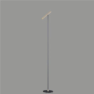 Artdelight Moderne LED Design Vloerlamp Zwart/Champagne | Artdelight Kansas