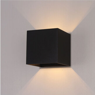 HELDR! Industriële Kubus Wandlamp XL Zwart | HELDR! Kubus