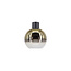 Glazen Design Plafondlamp 20cmØ met E27 Goud/Transparant | Artdelight Rosario